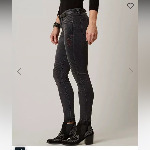 NWT Miss Me Vintage Moto Skinny Stretch Jean - Picture 2 of 15